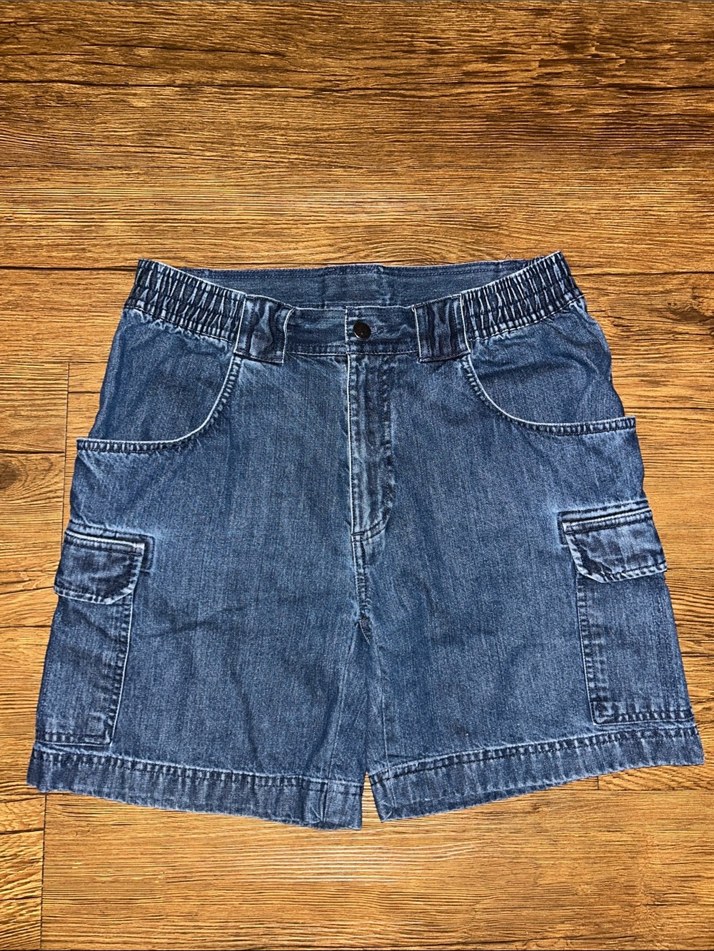 Vintage Roundtree & Yorke Indigo Denim Cargo Shorts